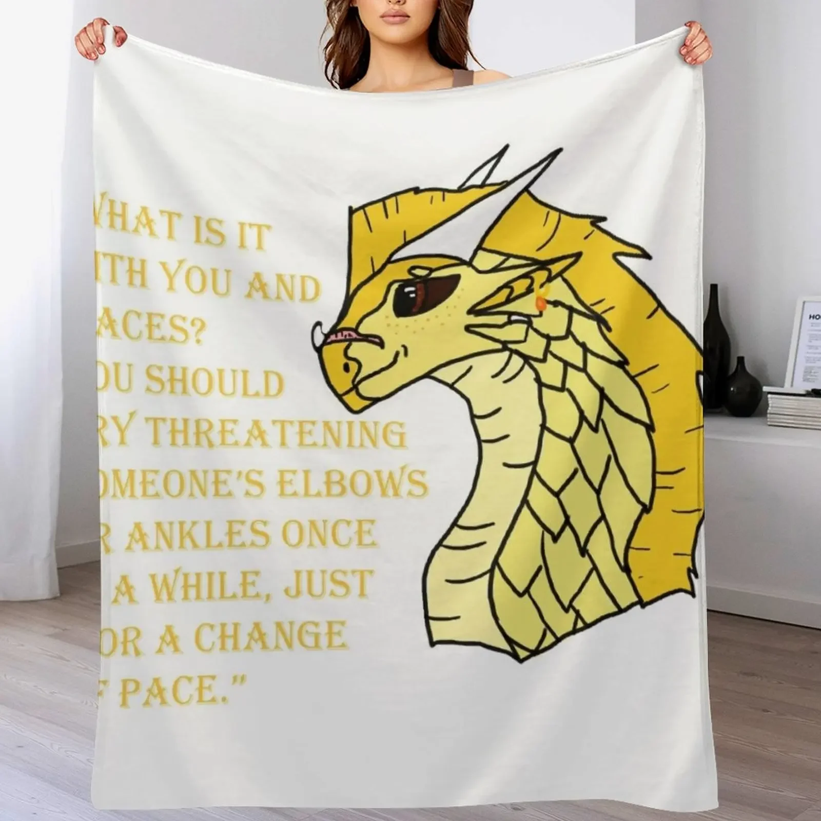 

Qibli Quote [OUTDATED!! SEE DESCRIPTION!!] Throw Blanket