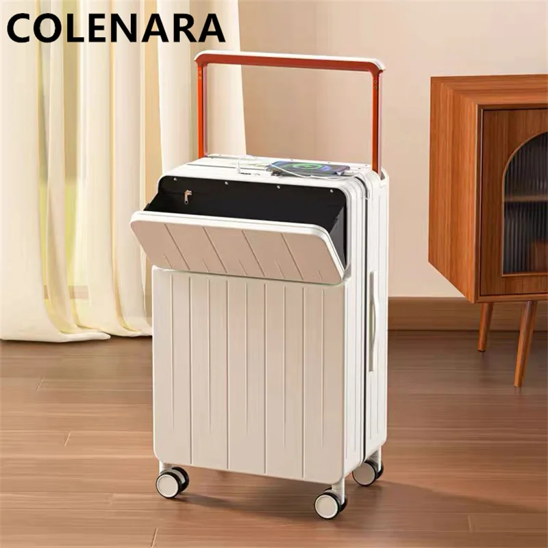 

Многофункциональный чемодан COLENARA с фронтальным открытием, новинка 2026 года, с широкой выдвижной ручкой, большой вместимости, с кодовым замком, для путешествий