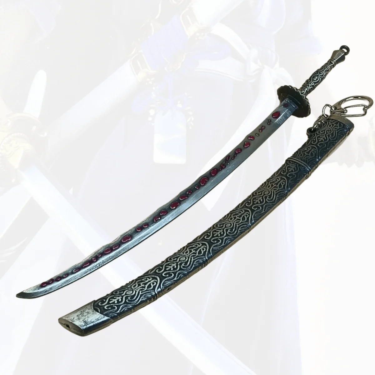 

8,6-дюймовый Elden Meteoric Ore Blade Металлический Меч Катана Ниндзя Нож Оригинальная Самурайская Сабля Катана Сабля Косплей Аксессуары Опора Игрушка