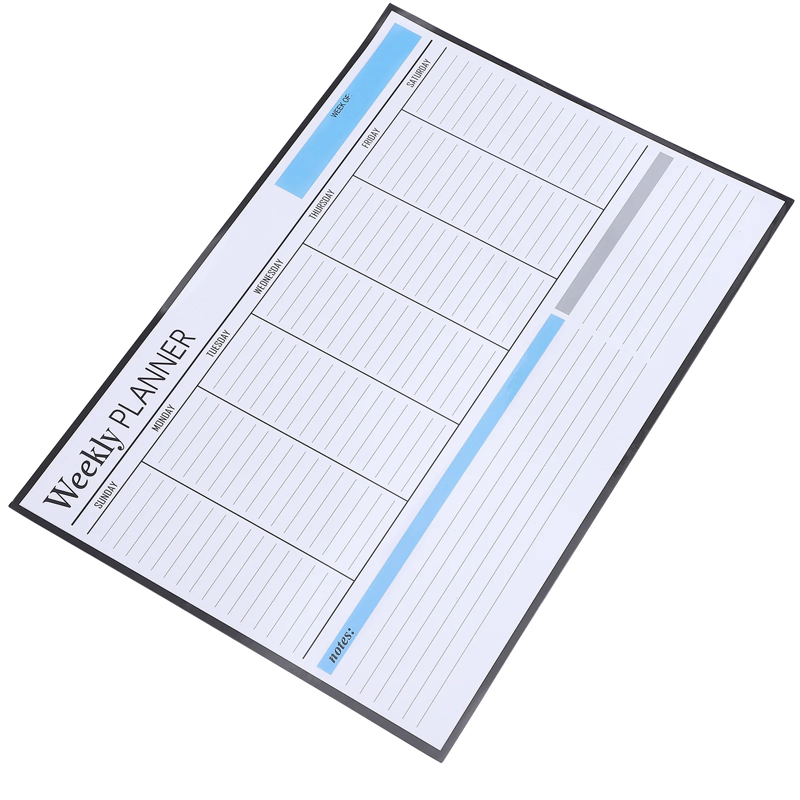 

1Pcs Magnetic Message Board Erasable Weekly Planner Refrigerator Sticker Removable Home Schedule Organizer Memo Board