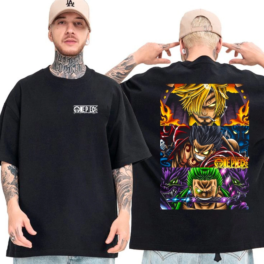 

Луффи ONE PIECE аниме для мужчин и женщин летняя футболка повседневная спортивная фитнес-футболка свободная удобная хлопковая футболка большого размера с коротким рукавом аниме Y2k