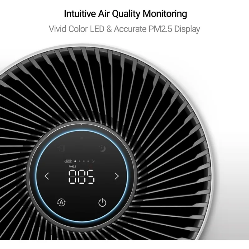 منقي هواء WINIX T810 للغرفة الكبيرة حتى 1968 قدم 2 في ساعة واحدة مع واي فاي ذكي ومراقبة جودة الهواء وفلتر كربون ووضع تلقائي