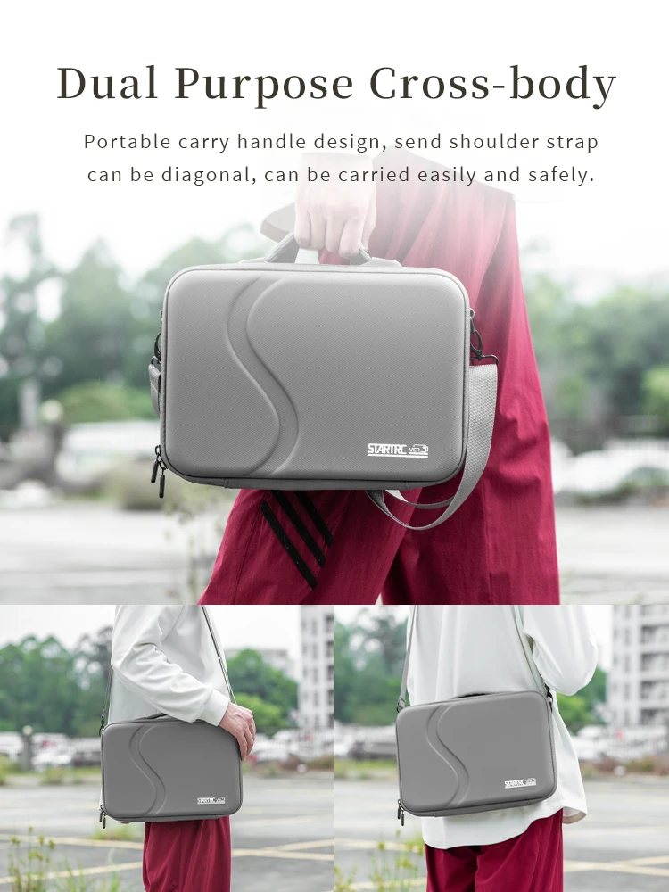 STARTRC Draagbare Opbergtas voor Insta360 X5 Draagtas PU Handtas Reizen Schoudertas Voor Insta360 EEN X5 Camera Accessoires