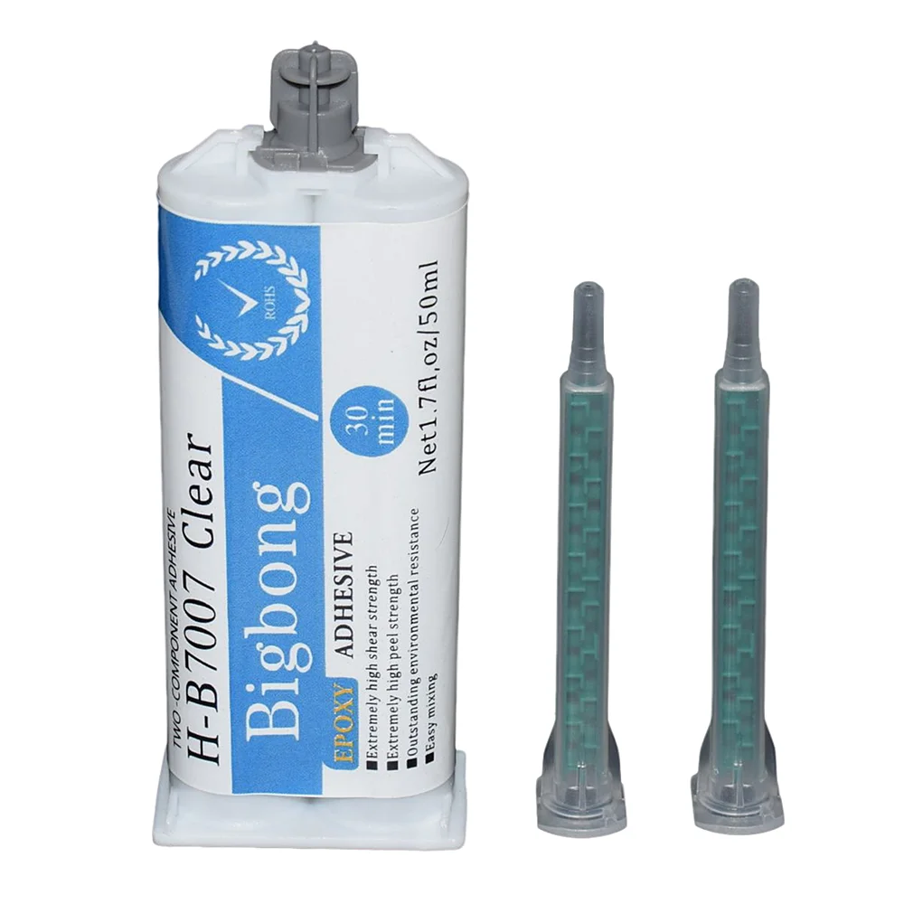 

50ml 1:1 Structural AB Glues Epoxy Resin Glue Strong Adhesives with Mixing Nozzles for Wood Glass Plastic Metal Ceramic Bonding