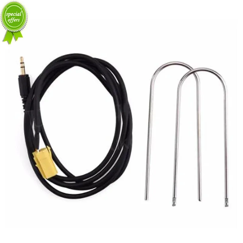 2024 Car Aux Stereo Audio Line Input Adapter Cable 3.5mm For IOS MP3+Removal Tool For For Fiat Grande Punto Alfa 3 Pin