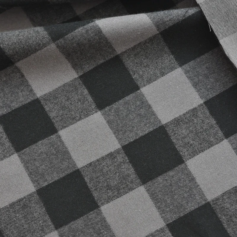114x50cm Cotton Flannel, Brushed Plaid Fabric, Checkered Fabric, Shirt, Autumn and Winter Clothing  Sewing Accessories Tissu