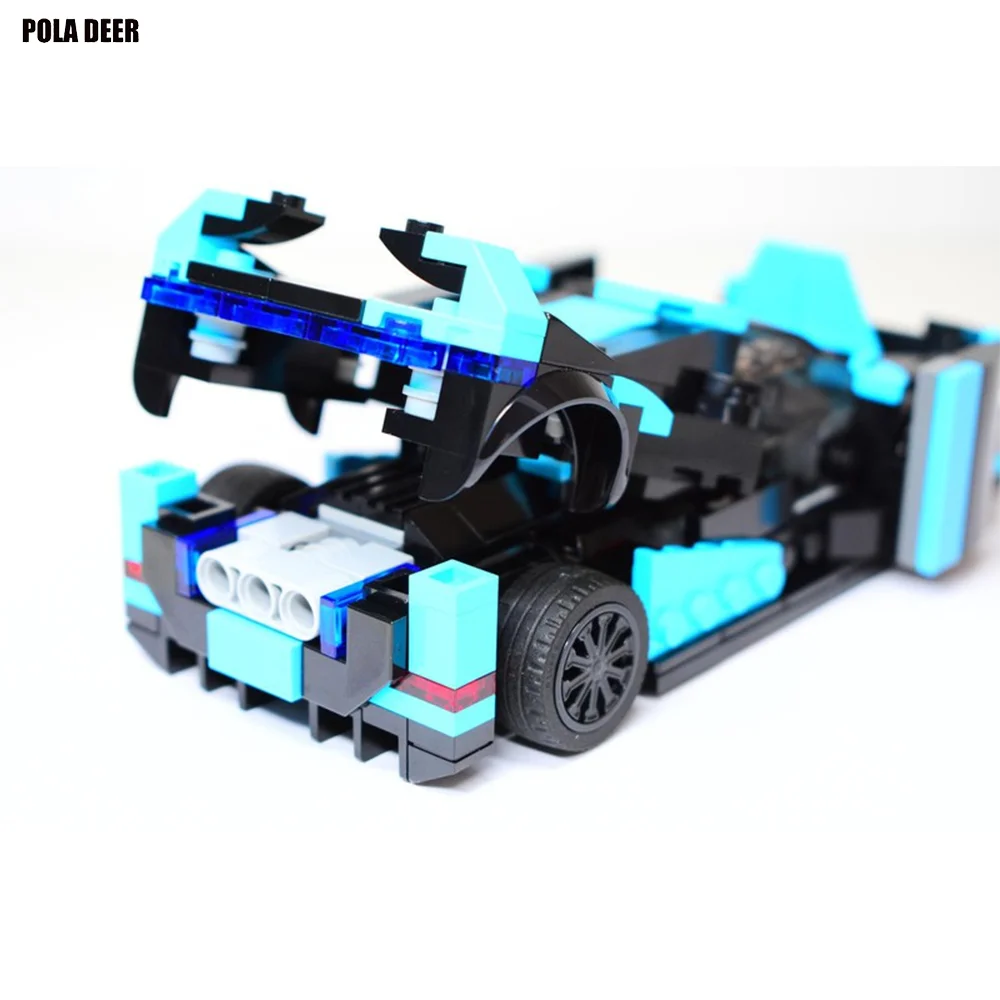 

Poladeer 304 Pcs C25R Speed ​​Champion Sports Car Small Particle Assembly Building Blocks Educational Model Toy Holiday Gift