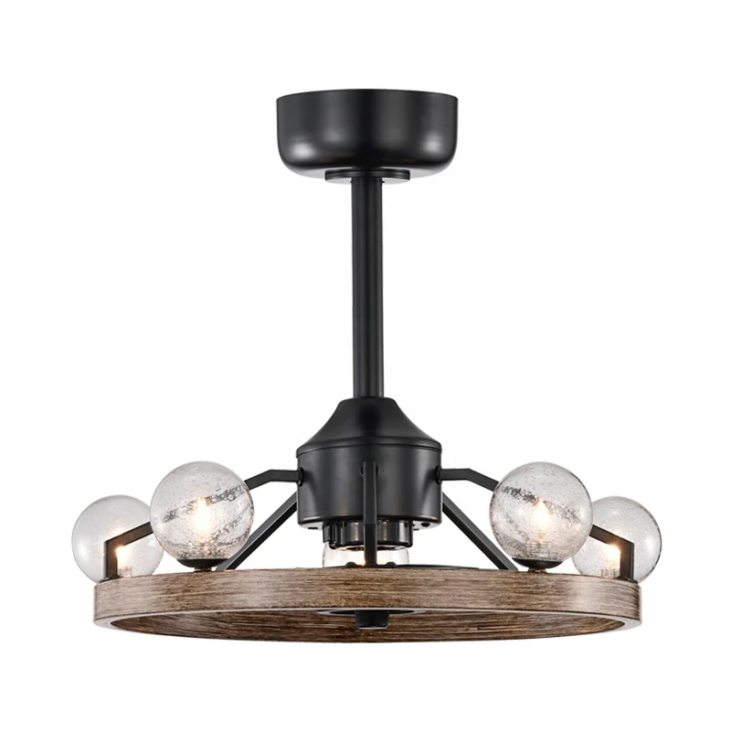 D060 chandelier ceiling fan with light with remote 52cm 3 color Simplicity fan chandelier