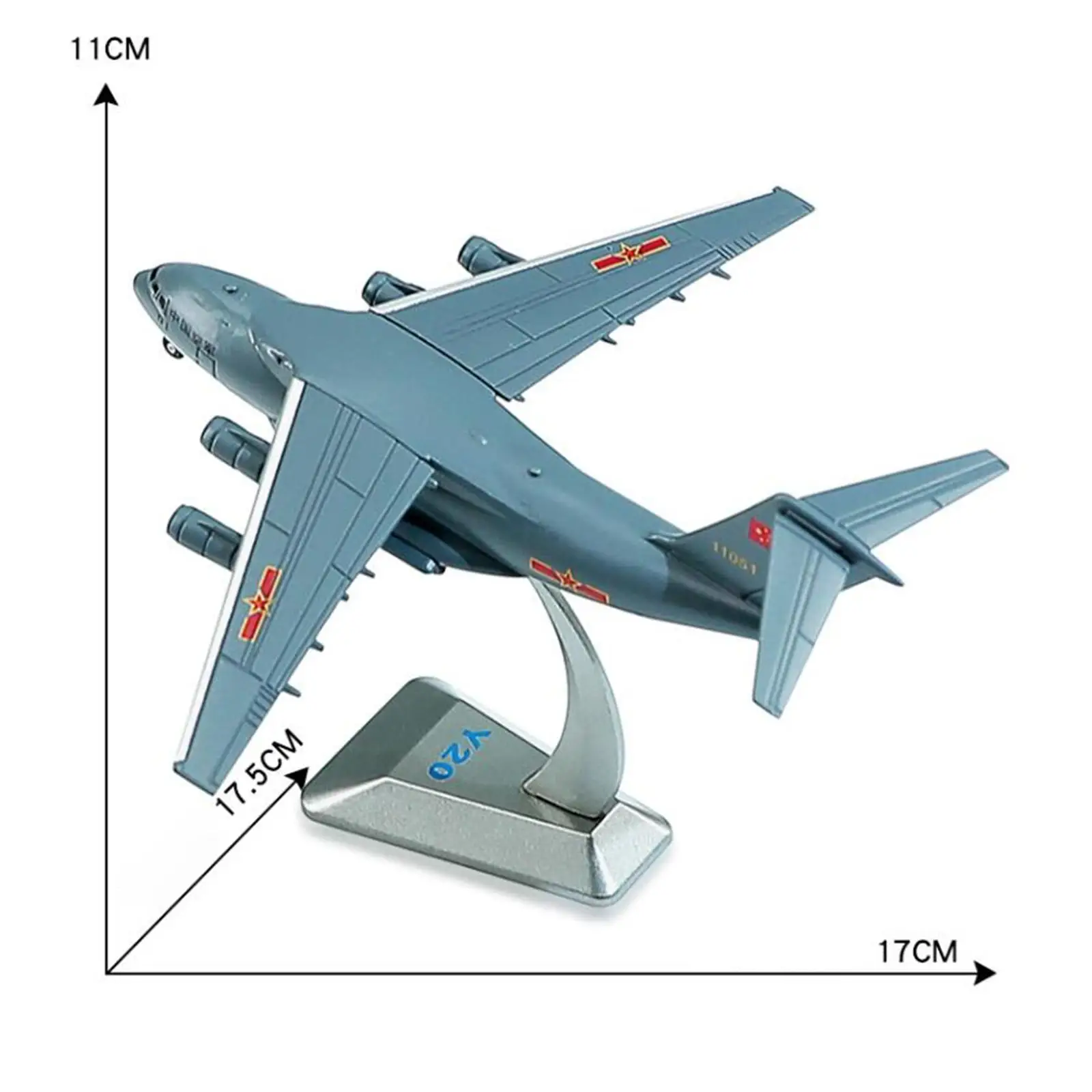 Modèle d'avion Y20 avec base, salon, maison, bureau, simulation, 1:260