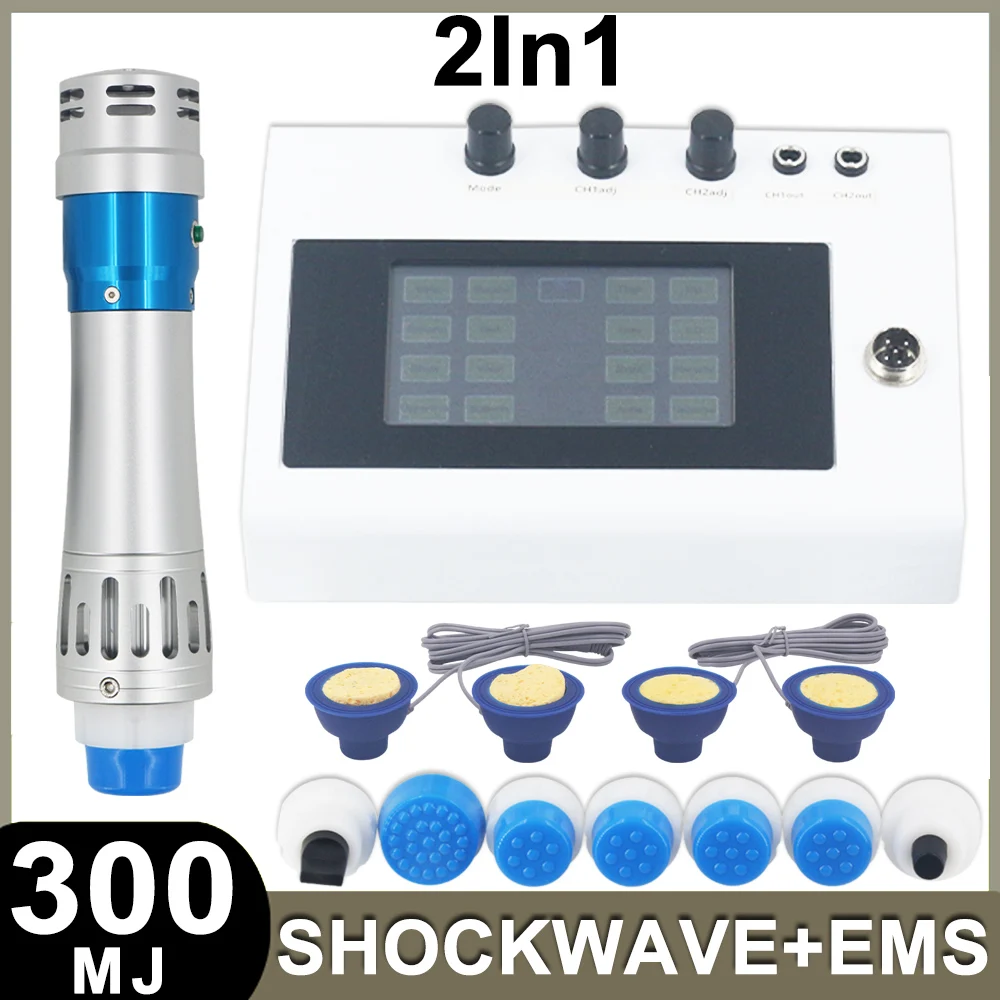 300mj Shockwave Therapy Machine Body Massage ED Treatment Shock Wave Massager Muscle Stimulation Tennis Elbow Pain Relief