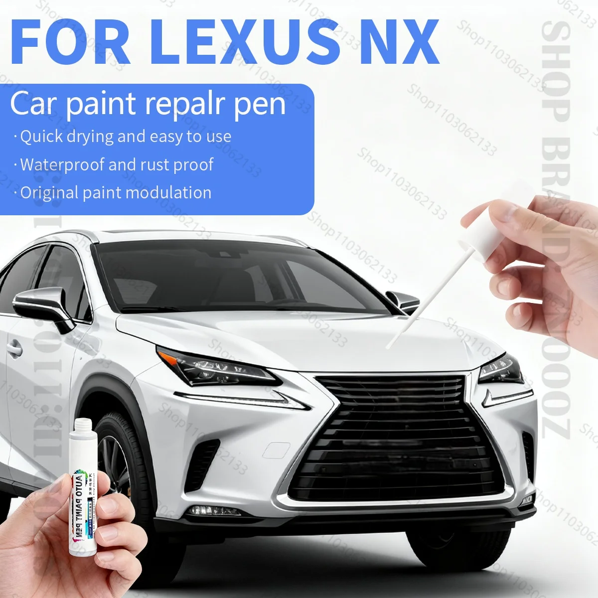 

Для Lexus NX NX200 NX300 NX 450 2014-2025 AG10 AZ20 Ручка для ремонта краски Touch Up Устройство для удаления царапин Автомобильные аксессуары «сделай сам» Черный Белый