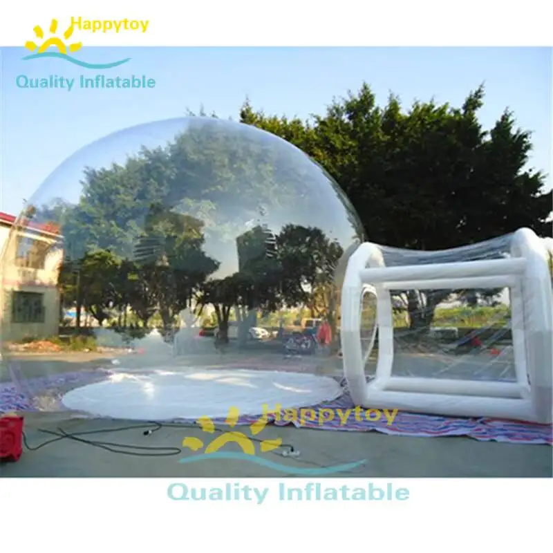 บ้านพักทรงโดมใสแบบเป่าลมสำหรับตั้งแคมป์กลางแจ้ง