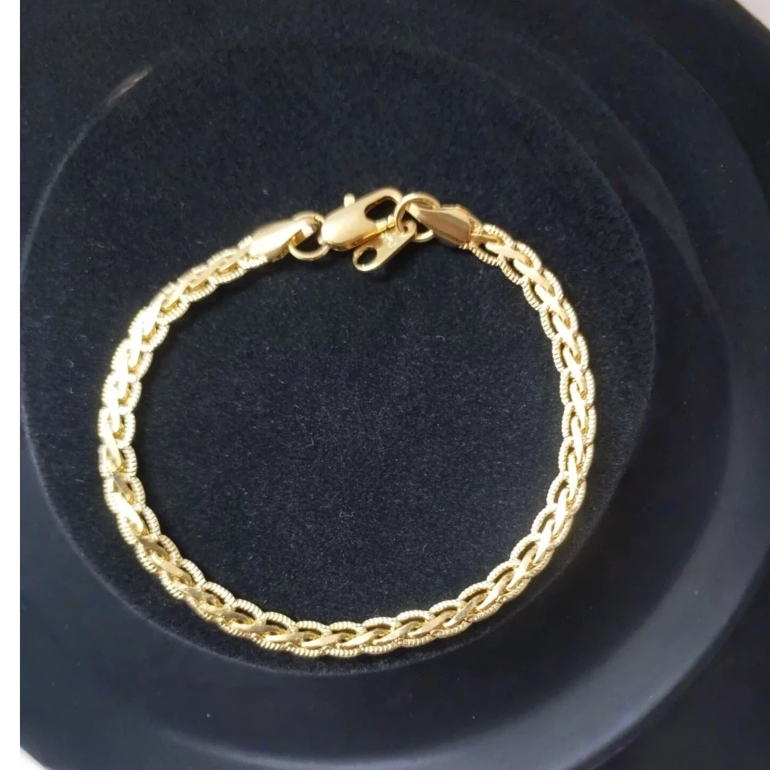 4 مللي متر الذهب والفضة مطلي صغير Foxtail نسج سلسلة قلادة أساور للنساء الرجال موضة جديدة مجموعة مجوهرات من صلب لا يصدأ