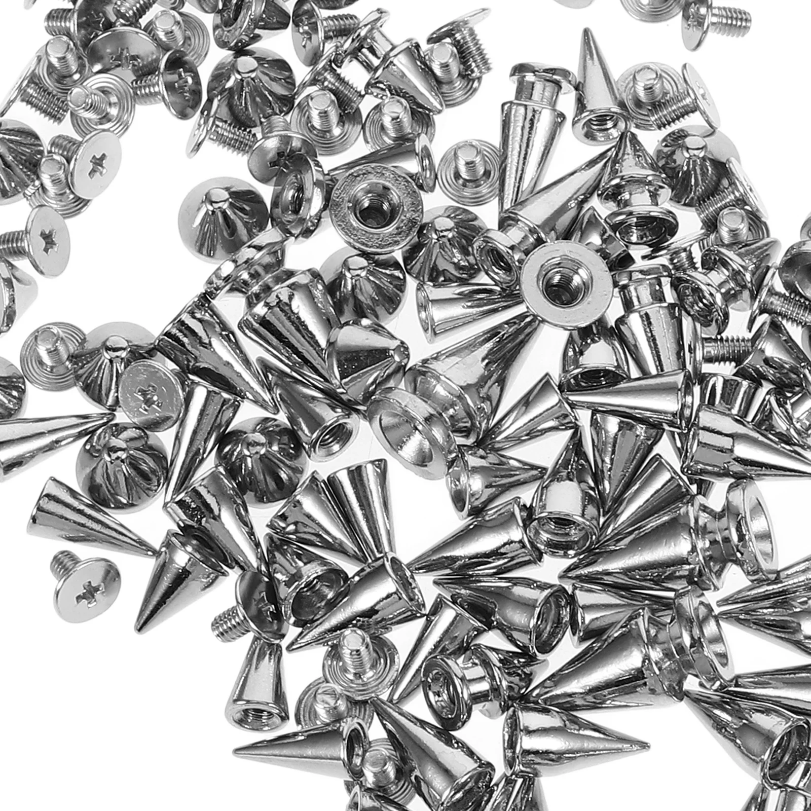 

1 Set Small Clothing Spikes Punk Studs Ornaments Belt Shoes Decorations Diy Craft Kit Alloy Cone Studs Set Lightweight