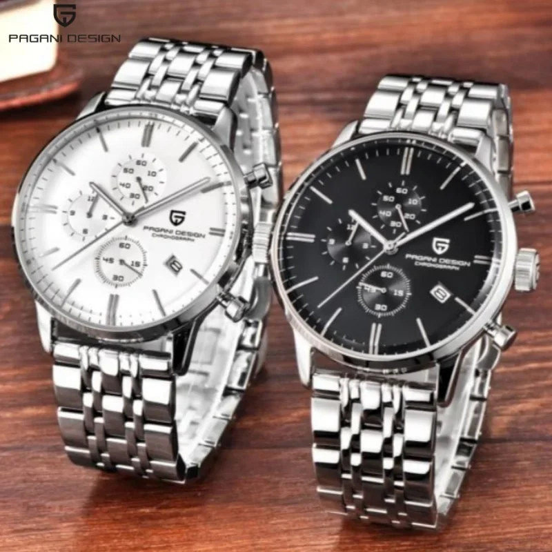 

PAGANI DESIGN 2025 Новые мужские кварцевые часы VK67 46,5 мм Лучший бренд Ретро Бизнес PD2720K Хронограф Водонепроницаемый 30 м Reloj Hombre