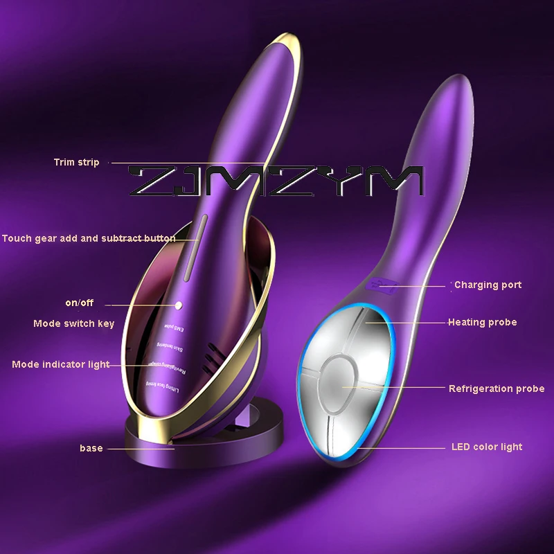 Máquina De Apertamento De Terapia Quente De Gelo, Dispositivo De Levantamento Facial De Ferro De Pele, Massageador Corporal De Pescoço Rosto, Queixo V-linha Acima Da Pele, Anti Rugas