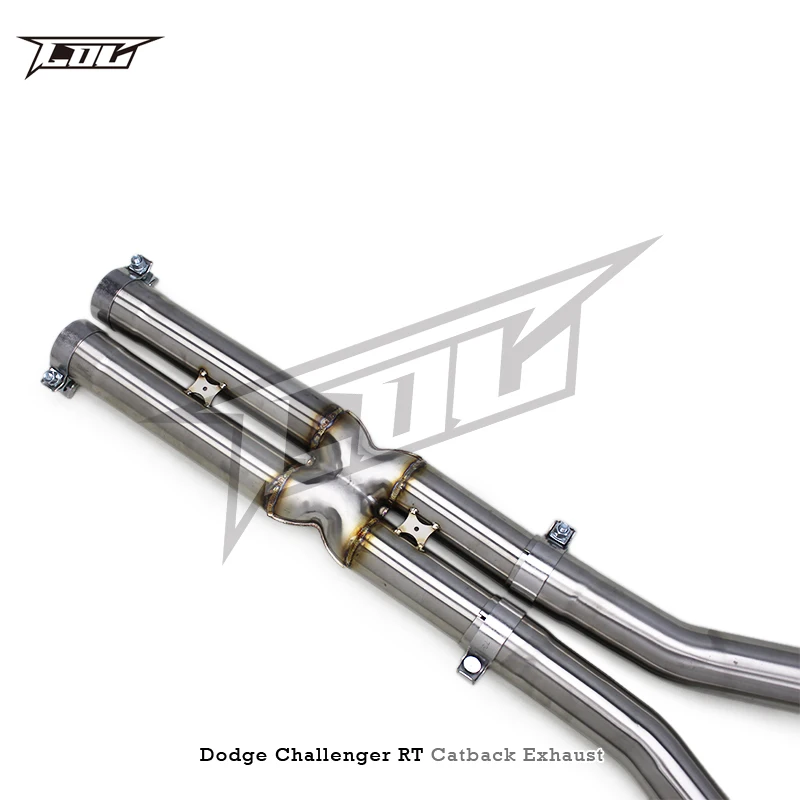 Tunging Catback Uitlaat Voor Dodge Challenger 5.7L RT 2016-2022 Auto Uitlaatsysteem Escape Rvs Uitlaatpijp