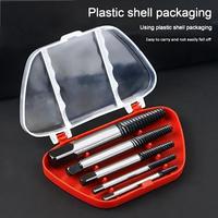 5/6PCS Broken Damaged Screwdriver Extractor Drill Bit Set Carbon Steel Double Side Screw Pull Center Drill Bits