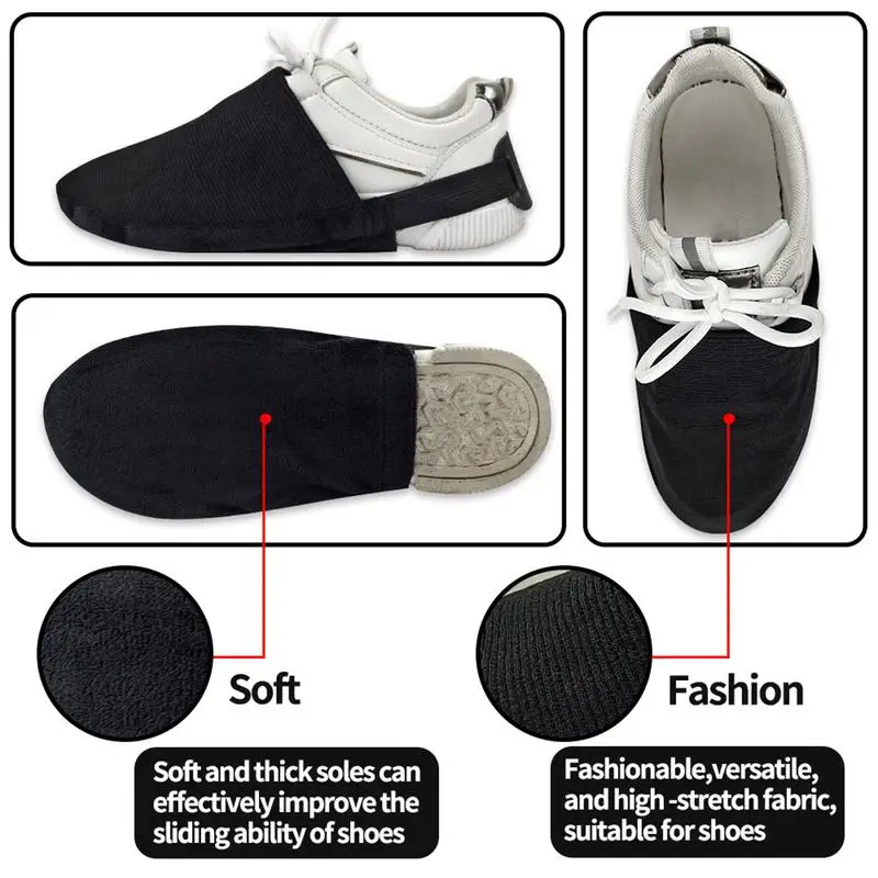 Non-Slip Overshoes Bowling Shoe Slider Bowling Shoe Cover With Elastic Band Adjustable Bowling Accessories For Men Women Bowler