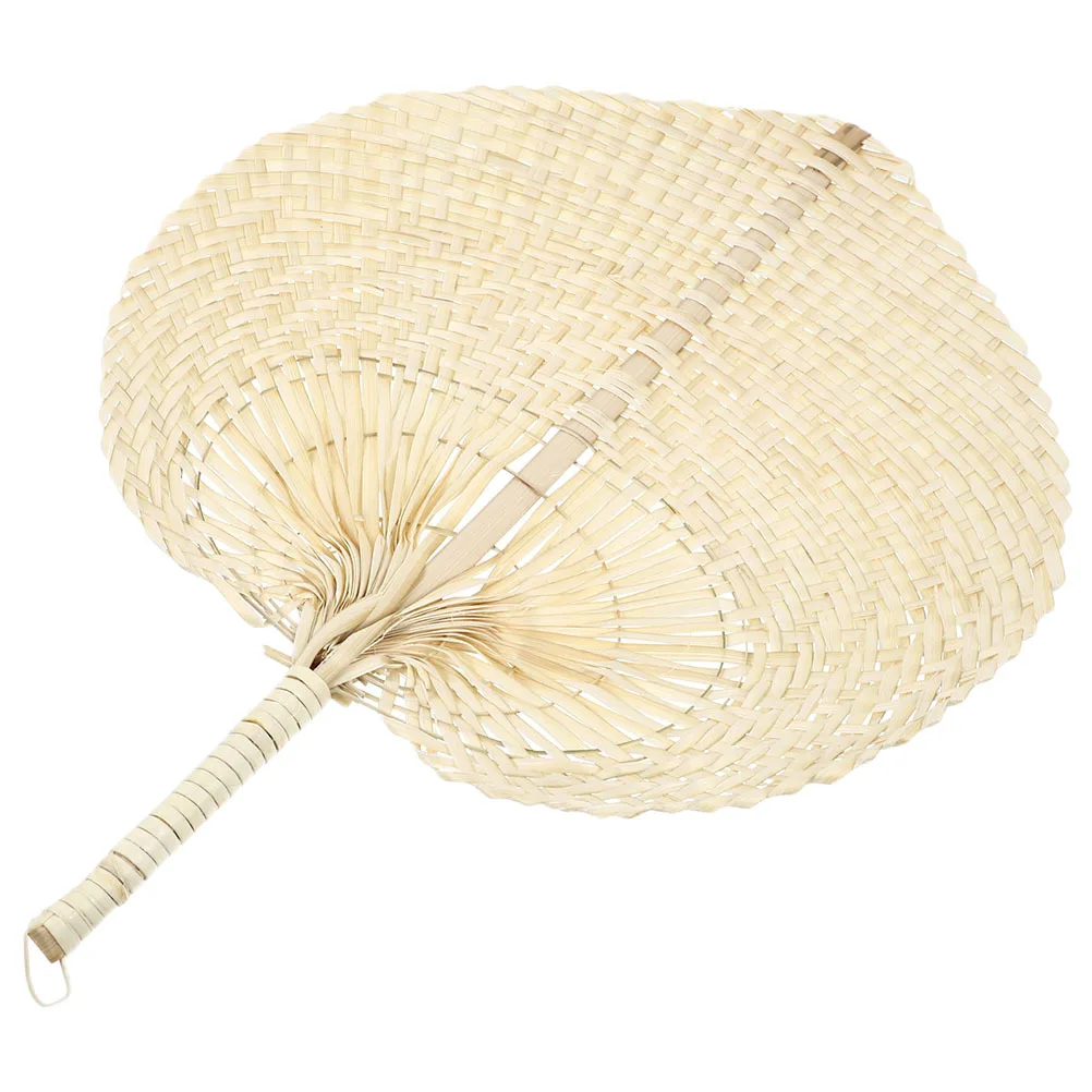 

Handheld Fan Decoration Summer Cooling Fans Peach Shape Hand-Woven Bamboo Fan Light Easy Carry Elegant Gift Home Office Decor