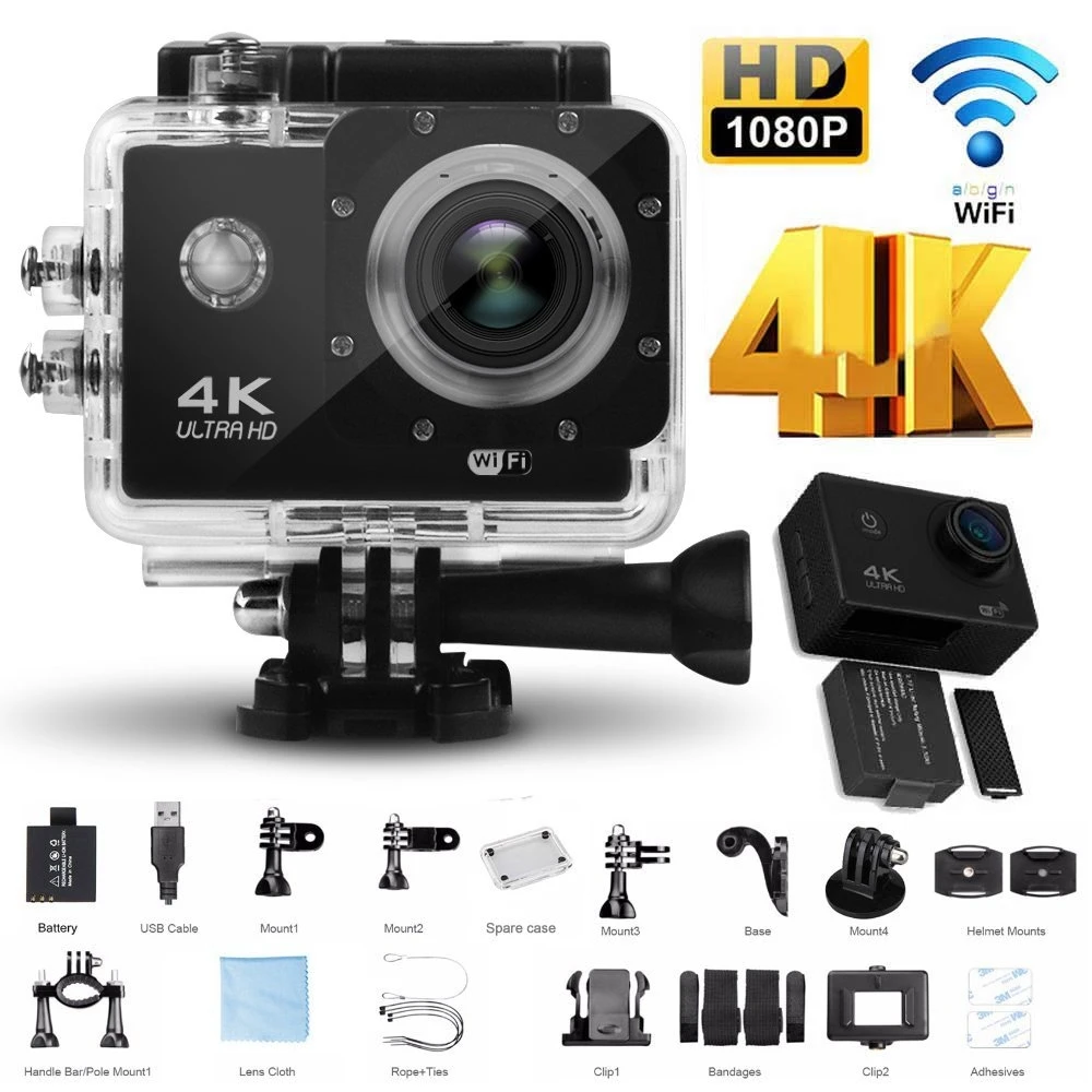 AngelEye KS-503 4K Ultra HD 170 Degree Wifi Action Camera