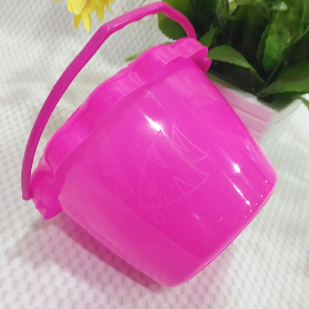 

4 Pcs Plastic Bucket Buckets Small Kids Beach Toy with Handle Child Keg Kindergarten Pp Water Bulk Sand