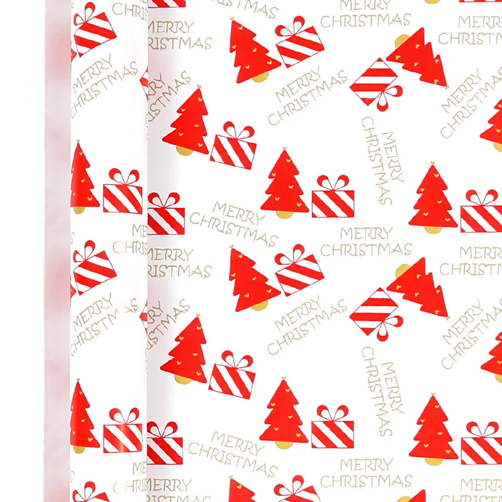 Christmas Gift Wrapping Paper Patterned Snowman Wrapping Paper Kraft Gift Wrap Large Santa Claus Wrapping Paper For Holiday New