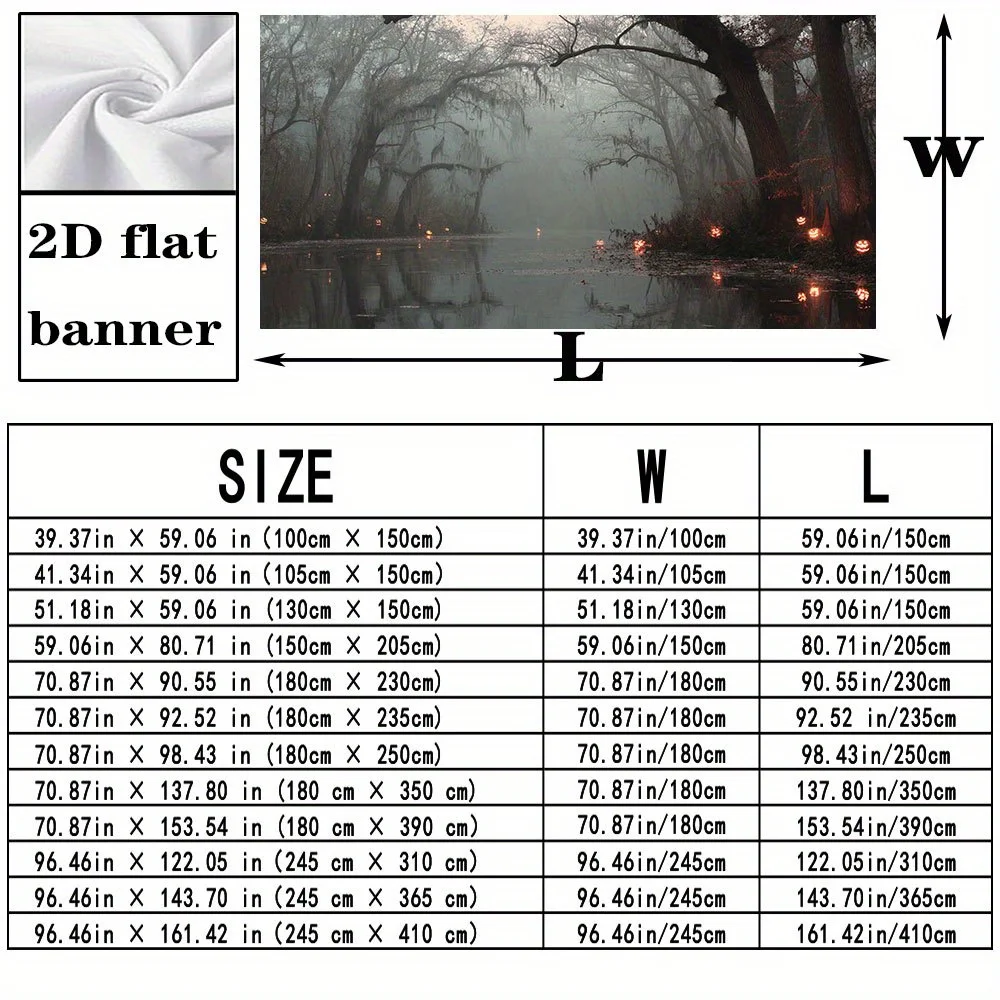 Massive Swamp Forest Mural Tapestry Wall Art Hanging Decor Printable Polyester Picture Print Nature Landscape Photography Indoor