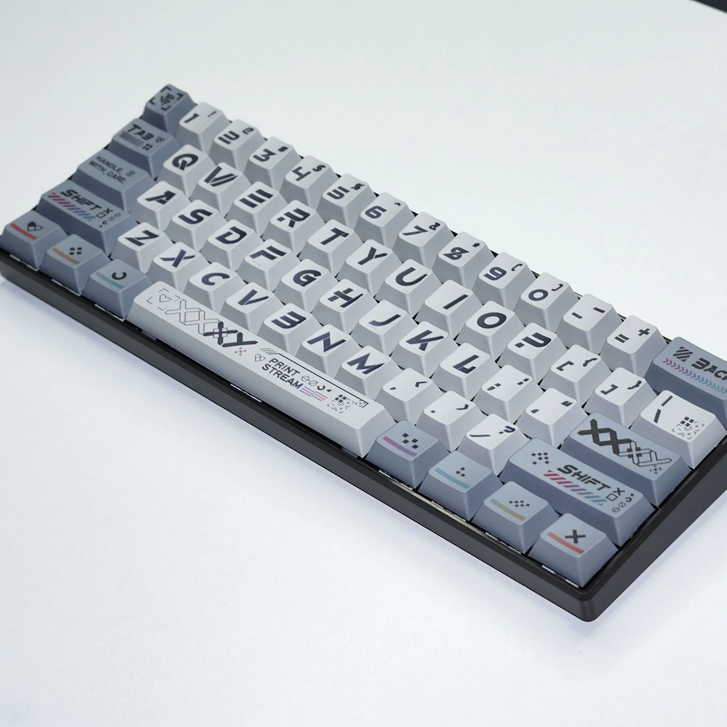 

Набор для печати PBT сублимационная оригинальная высота боковая гравировка свет оригинальная высота 61/87 механические колпачки для клавиатуры