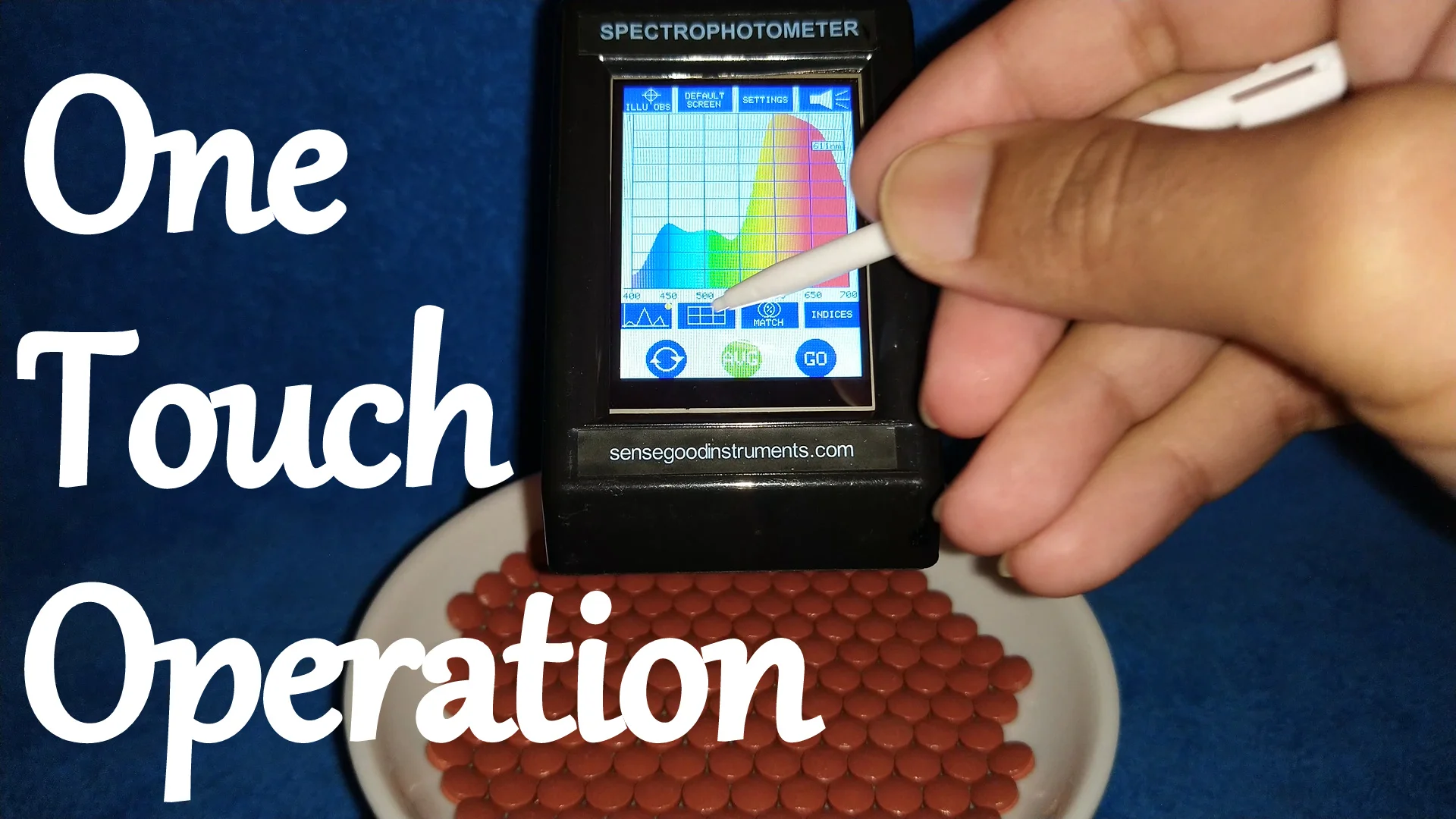 Nieuwe collectie kleurenspectrometer spectrometer kleurenspectrumanalysator spectrofotometer analyse kleurmeteranalysator