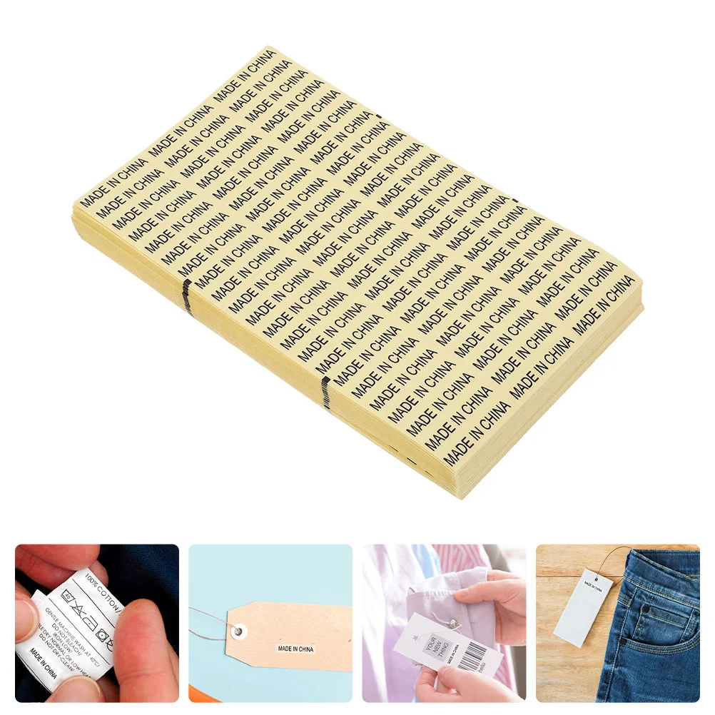 

3500Pcs Transparent Labels Made in China Self Adhesive Waterproof Stickers for Product Origin Marking Packaging