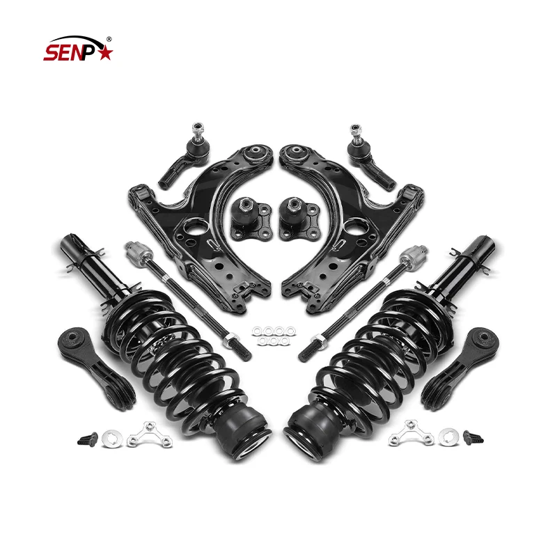 SENP spare car parts Front Complete Strut & Coil Spring Control Arm Kit for Volkswagen Golf Jetta OEM 1J0411315K 1J0 411 315 K