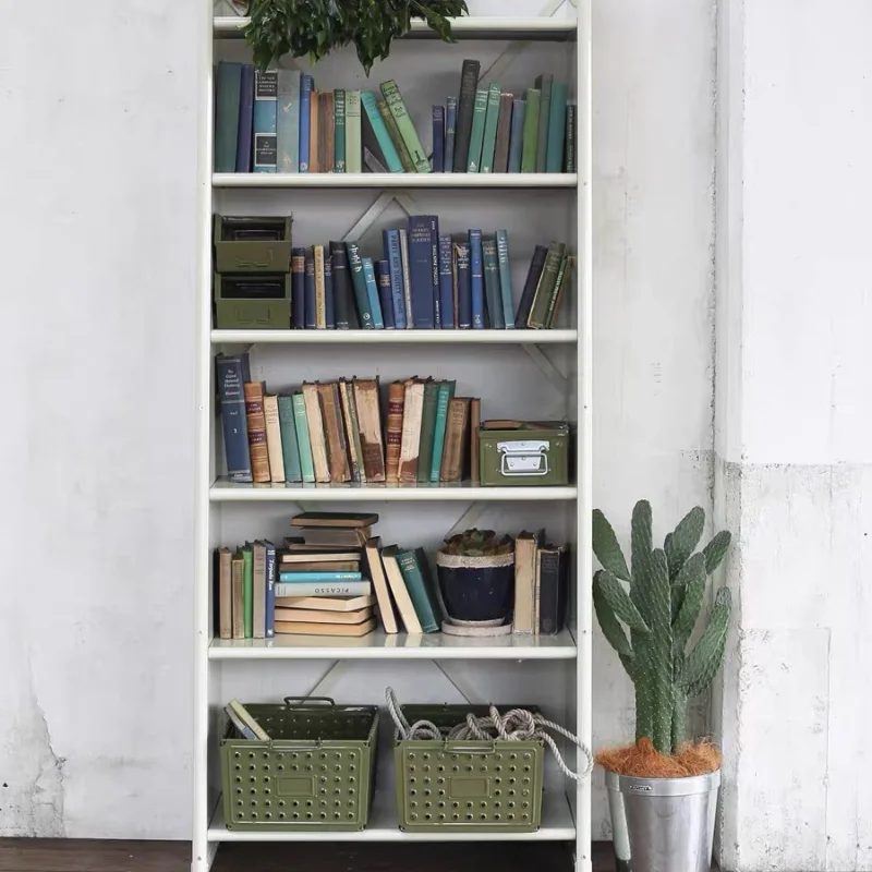 Six-story metal storage book storage, display shelves