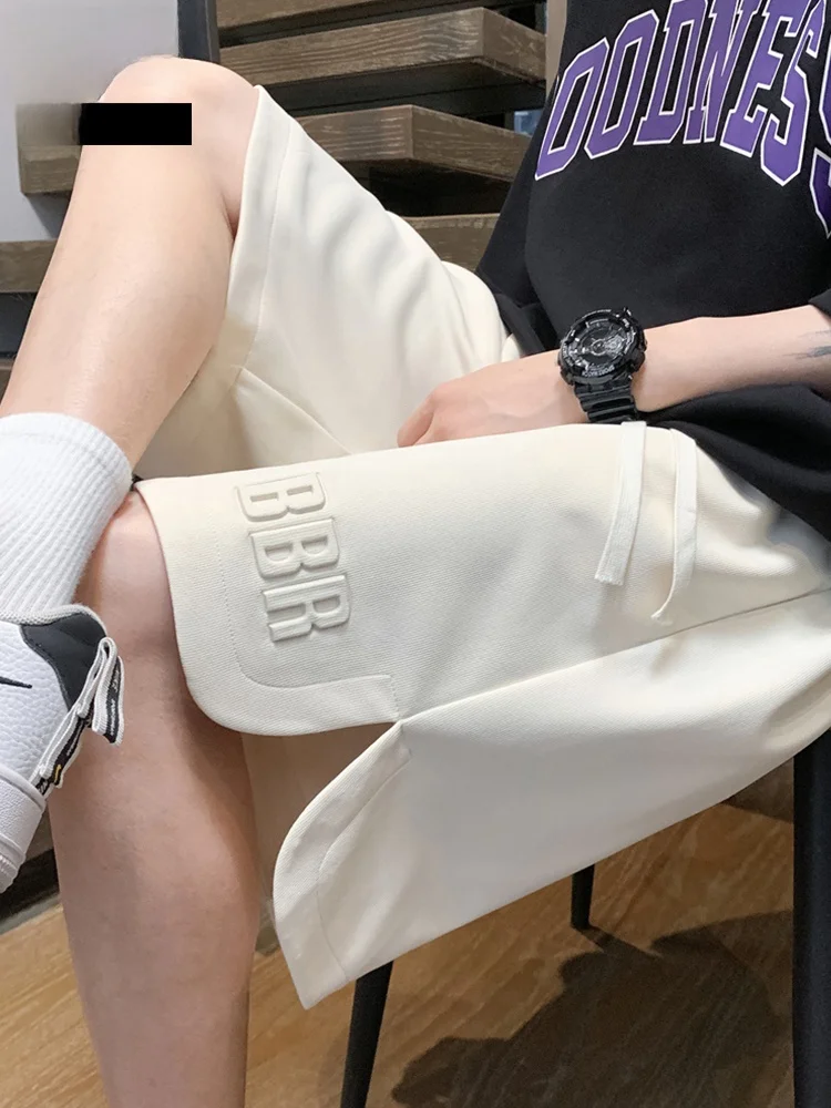 Bermuda Esportiva Masculina TUCANO: Calça Fina Casual Solta para Praia e Atividades ao Ar Livre, Estilo Americano, Fibra de Poliéster, Cintura Média