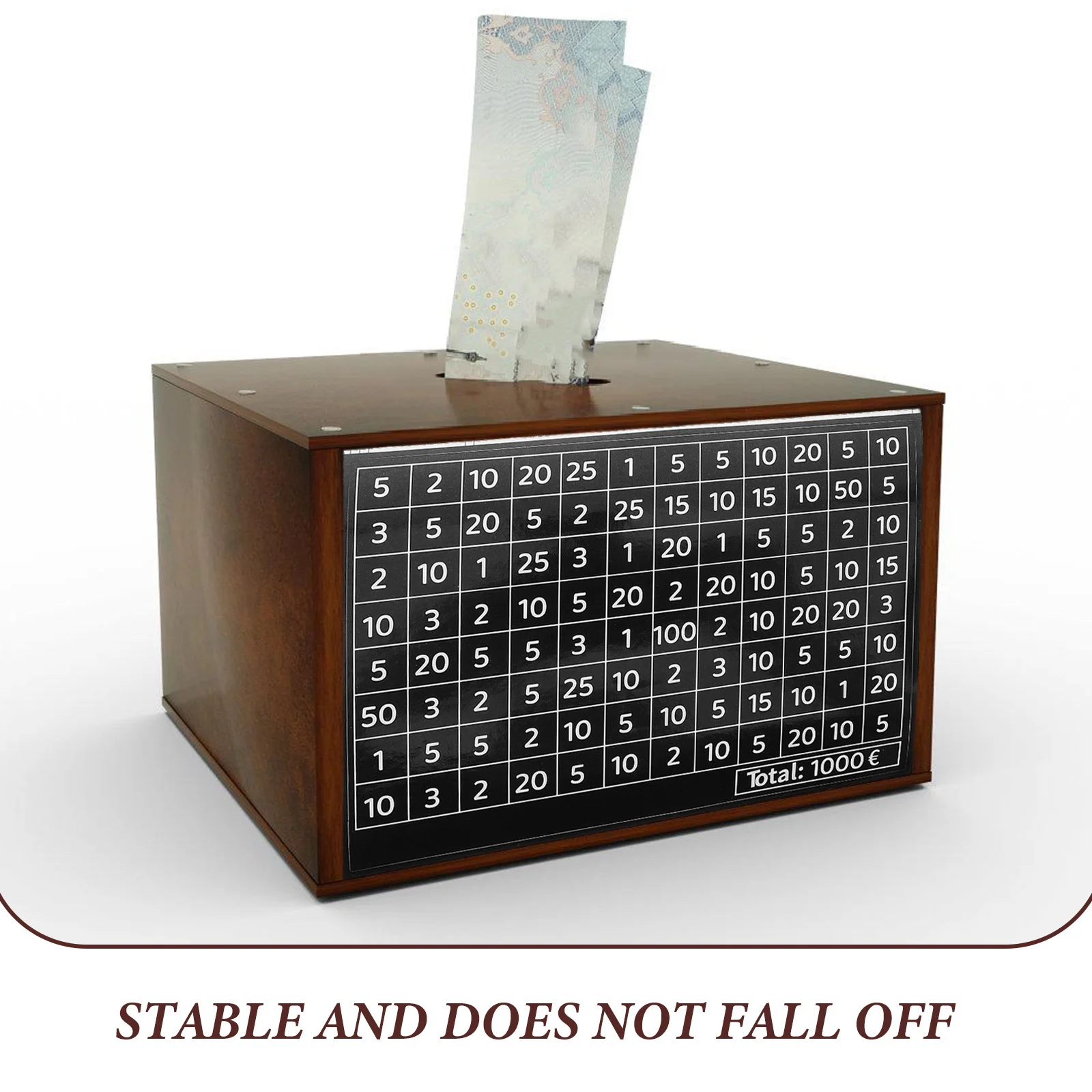 50Pcs Money Saving Challenge Stickers Coin Box Euro Digital Number Charts for Savings Jar Cash Budget Tracker Labels