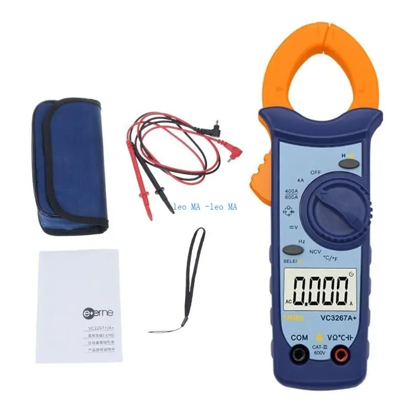 E15B الحقيقي RMS Auto Ranging Clamp Meter مع اكتشاف NCV وضوء السطوع العالي