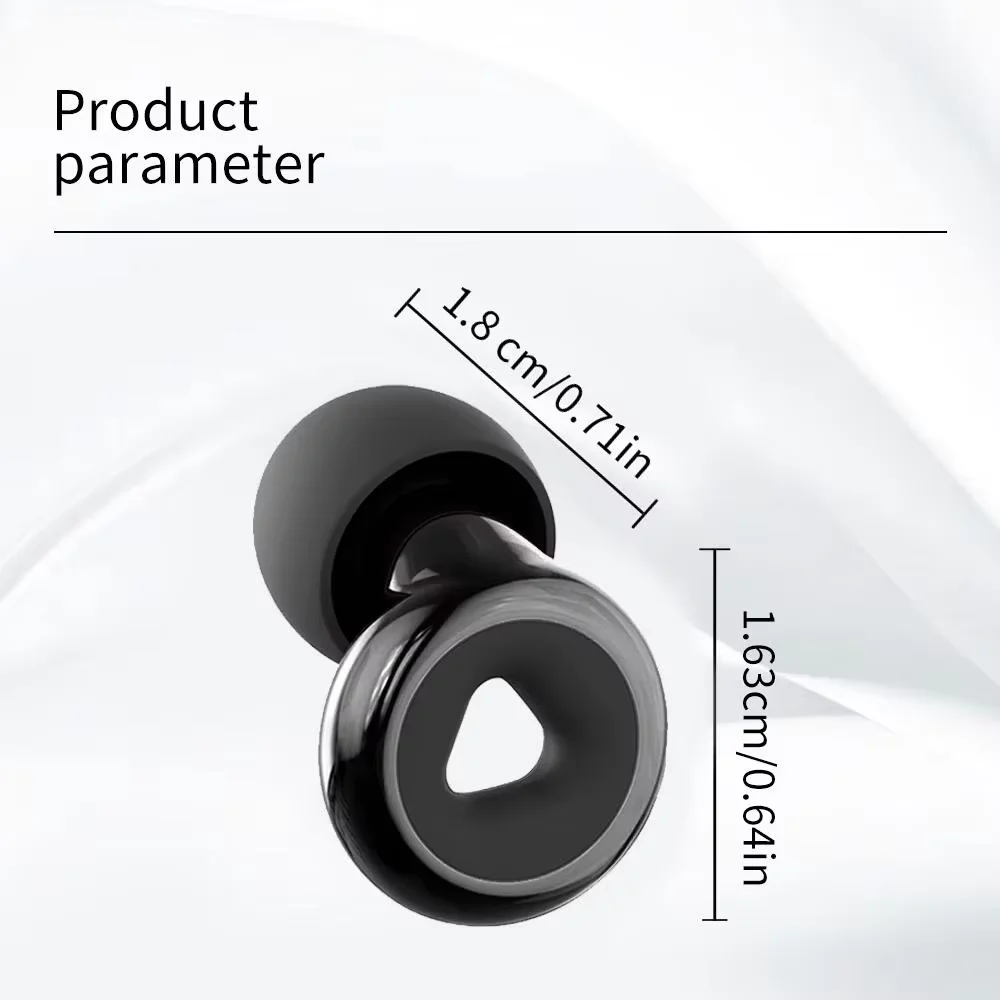 2 Pairs Comfortable Silicone Ear Plugs With 2 Anti-Lost Silicone Cords, Reusable Noise Isolation Earplugs For Daily Use