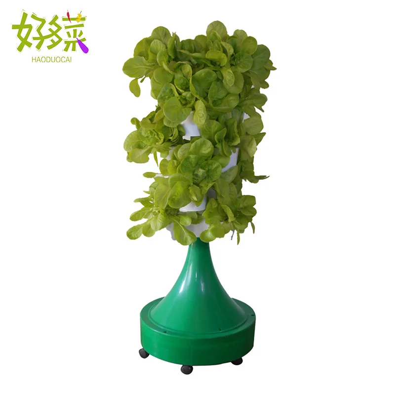 Auto-matic watering column style balc-ony vegetable pot soilless cultivation equipment hydroponic vegetable pot