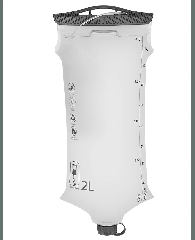 2L Wassersammel- und Filtrationsbeutel Hydratationsblase BPA-frei Auslaufsicher Langlebiger Wasserreservoir 28mm Hals TPU-Material – Detail 17