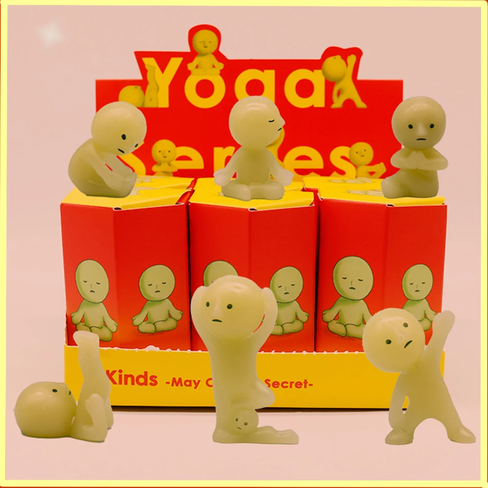 

6pcs Life Series Glow-in-the-dark Doll Blind Box Corner Decorative Tabletop Model Christmas Toy Fans Surprise Gifts