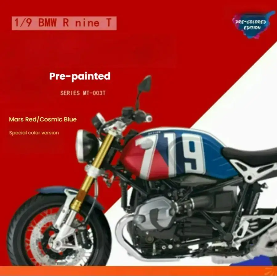 

MENG MODEL MT-003T 1/9 R nineT Option 719 Mars Red/ Cosmic Blue Pre-Coloured Edition Model Kit