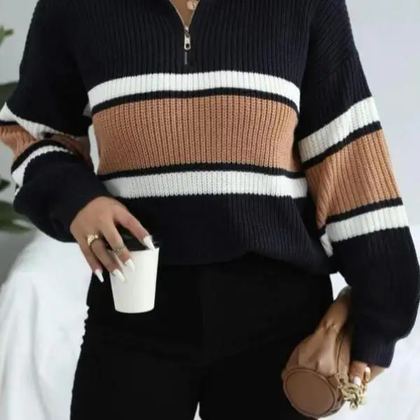 

Women's Striped Knitwear Men's Printed New Color Colion Cross-Border Ne Thiened Coolmax Fiber Ciwalk Inner Wear