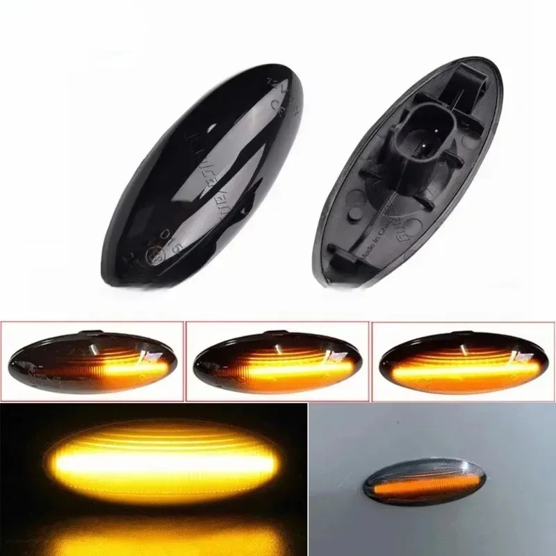 

New 2pcs Dynamic Smoke LED for Signal Indicator Repeater Light Fit Side Marker Light Turn Yaris COROLLA Auris Mk1 E15 R