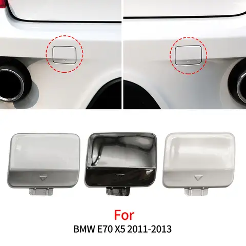 BMW E70 LCI 자동차 후면 범퍼 견인 후크 커버 캡 액세서리 블랙 화이트 BMW X5 시리즈 2011-2013 51127271815 51127271816