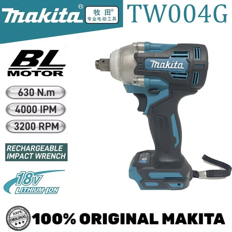 

Makita TW004G 630N.m Brushless Screwdriver Machine Cordless Electric Screwdriver Rechargable Drill Driver For Makita 18V Battery