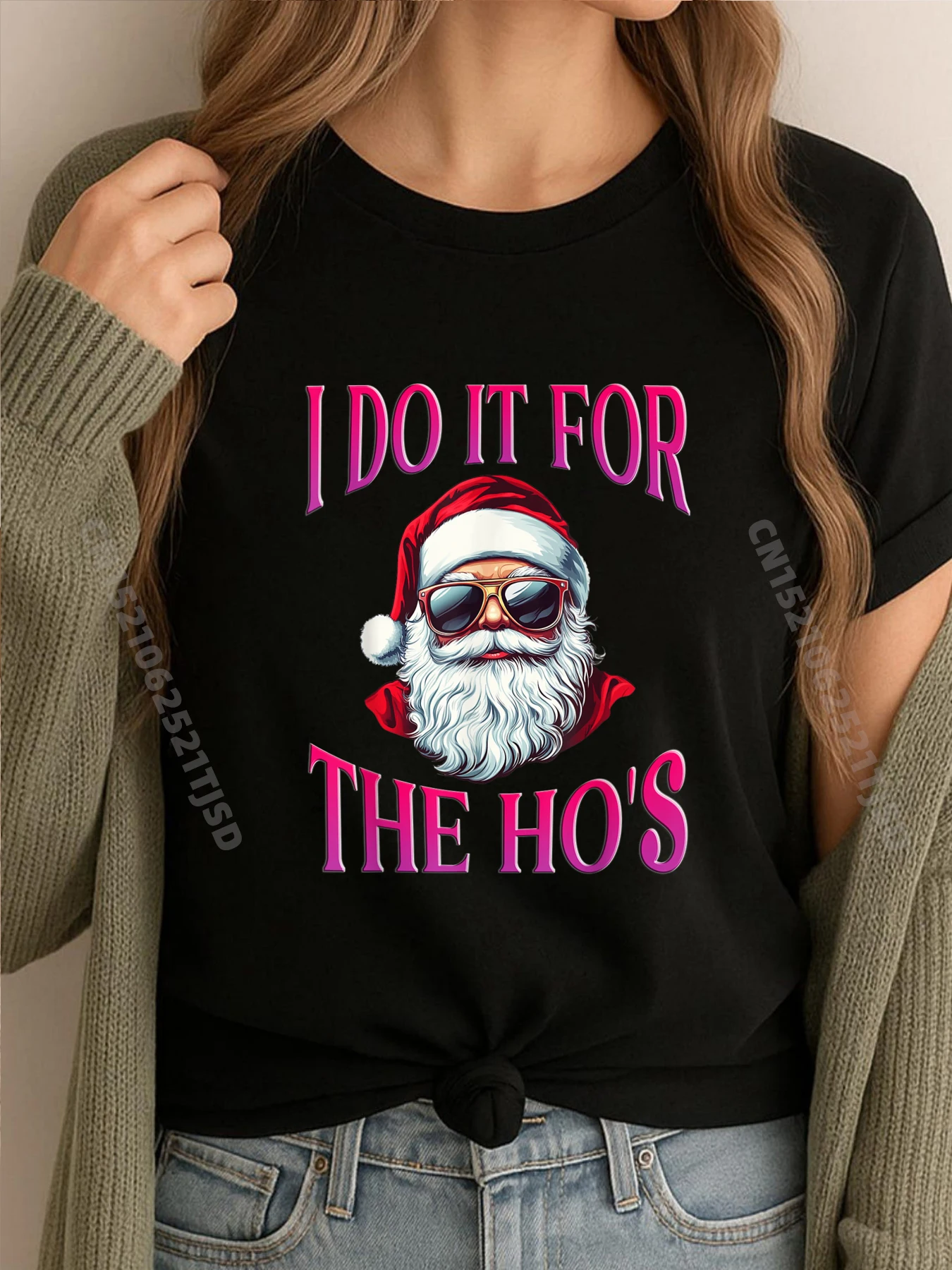 

I Do It For The Hos Inappropriate Christmas Santa Face Mens Designer Clothes New Year Aesthetic