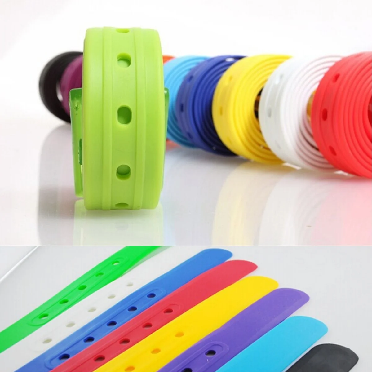 Fashion Plastic Belt Friendly Candy Multi Color Silicone Rubber Leather Belt Smooth Buckle For Women Men Adjustable