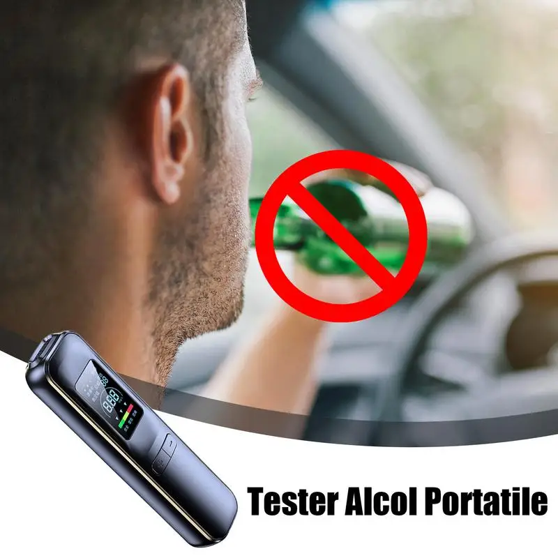 

Home Breathalyzer For Alcohol Portable Digital Breath Tester USB Rechargeable Contactless Professional Instruments