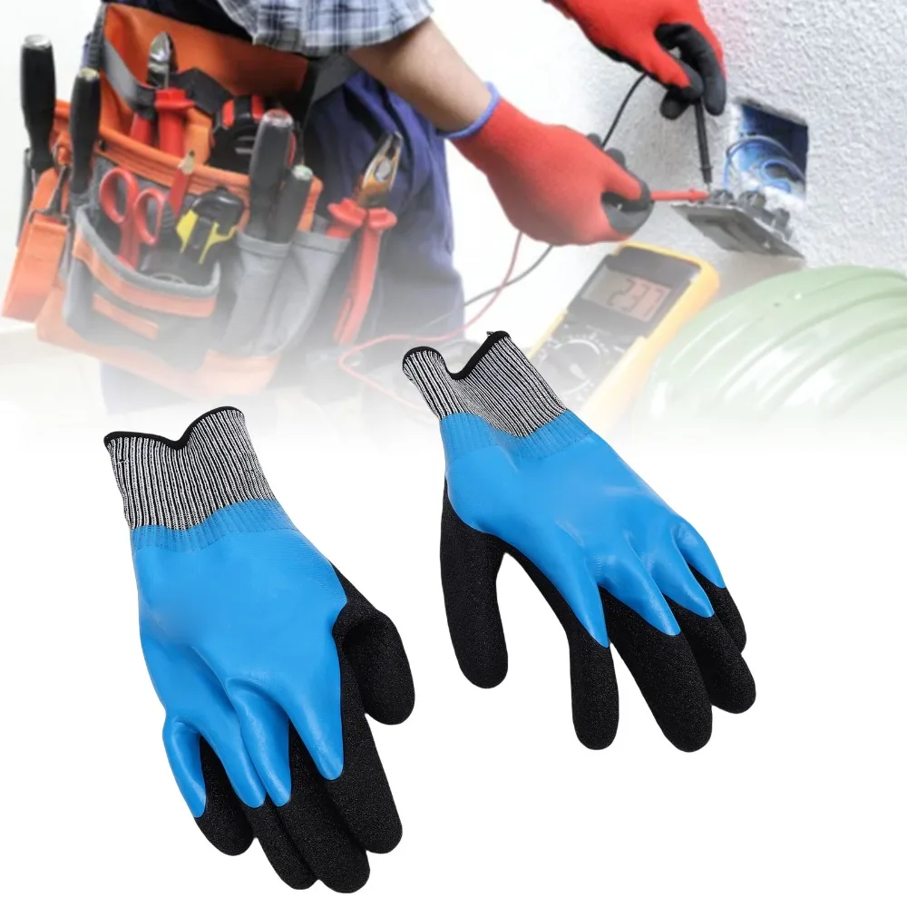 2 pairs 1000V Insulated Electrician Gloves 360 Degree Flame Retardant Electrical Safety Gloves Insulation Work Gloves