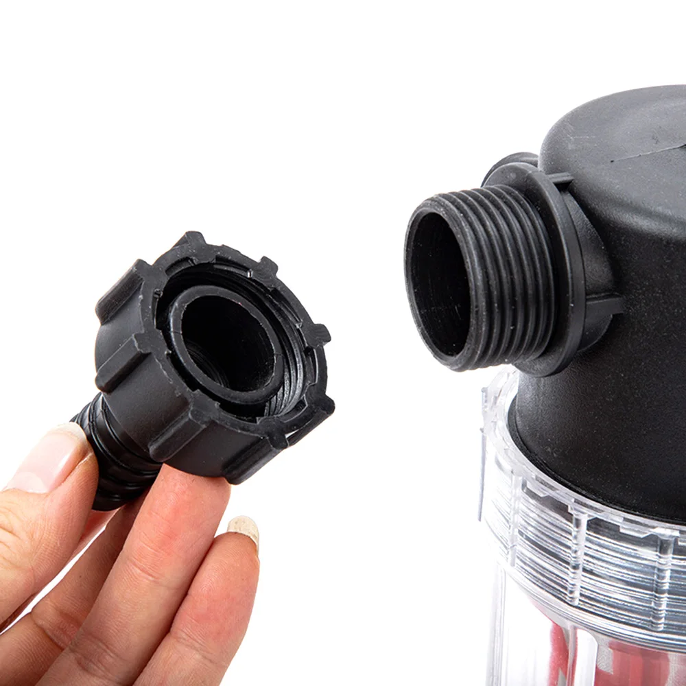 1Pcs Transparent Water Filter 50 Mesh Fine Filtration Water Filter with 20mm 25mm Barbed Garden Tools Irrigation Filter